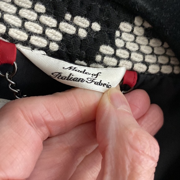 Italian Woven Wool Blend Black & Ivory Jacket HP BEST IN JACKETS & COATS - Picture 8 of 15